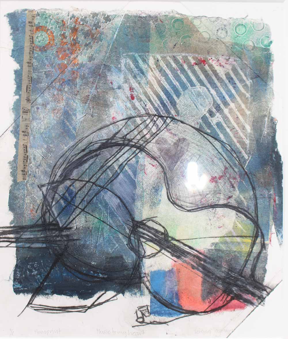 Music in my heart
1/1 chine colle/ dry point
Framed 300x400
$325