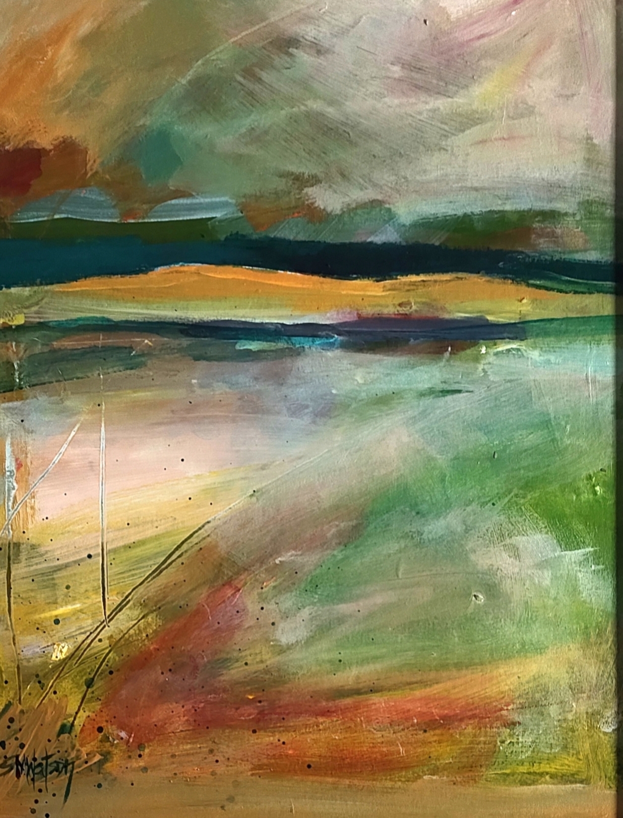 "Light". Acrylic with white frame
Size small to medium -Frame size 490mm high x 400 mm wide.
For Sale.