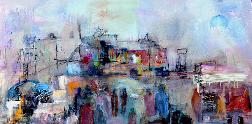  Mist in the City 2019 
455 x 655 mm
Mixed Media
725