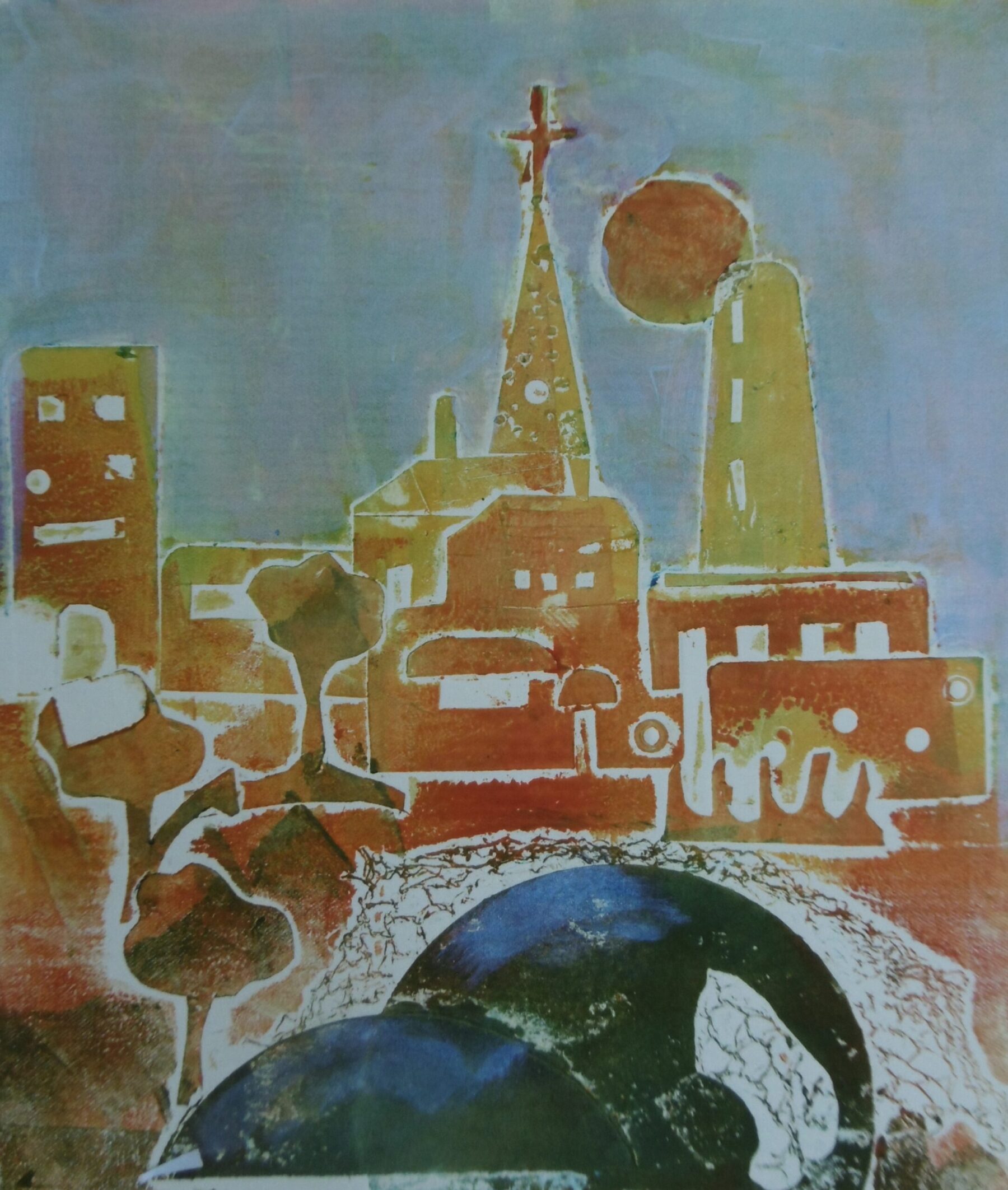 Winters Morn - Collograph Print - 40 x 51 cm  -  $325