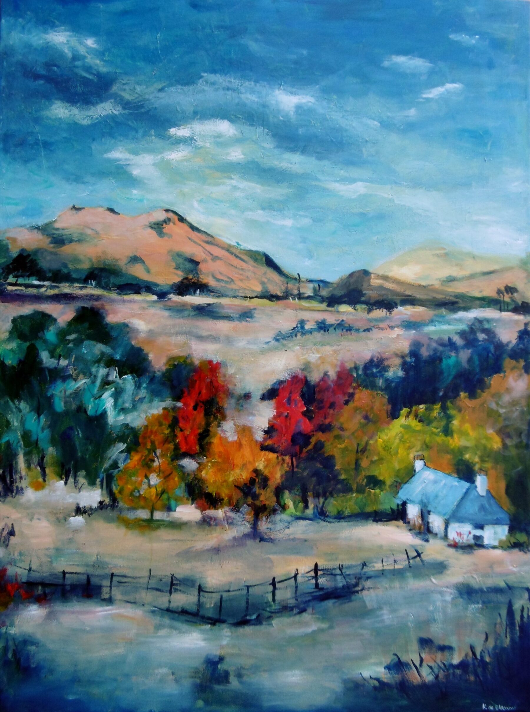 Arrowtown>
Acrylic on canvas - 76 cm x 101 cm - $1.200 -
