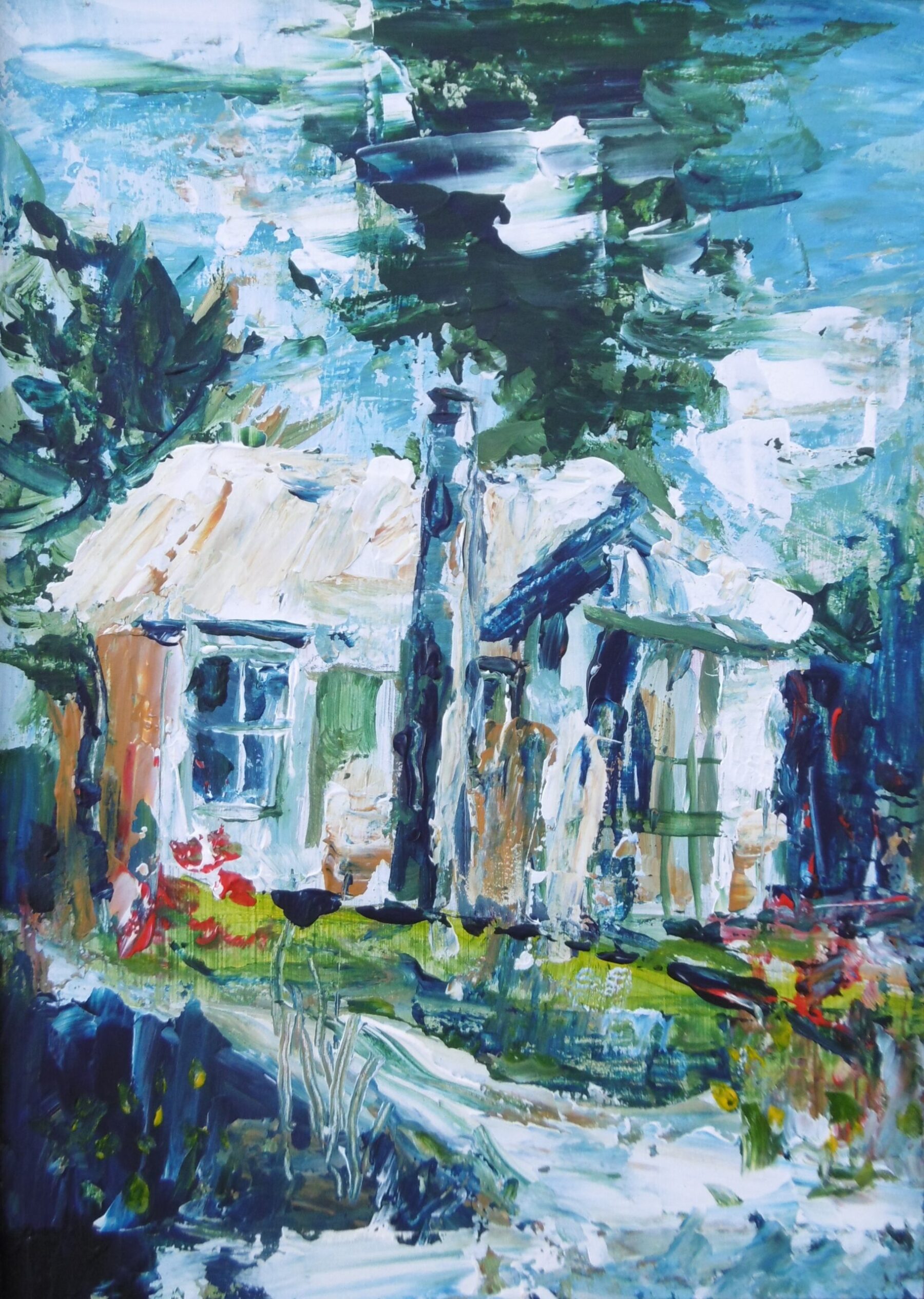 Home away from home>
Acrylic on Canvas - 51 x 6135 x 47 cm - $390 - Framed 