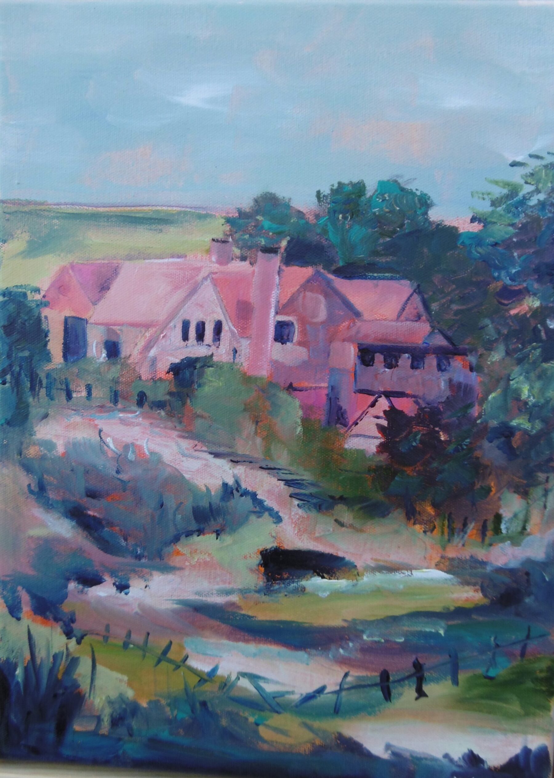 Smokey Skys of Summer>
Acrylic on Canvas -345 x 445 cm - $390 - framed