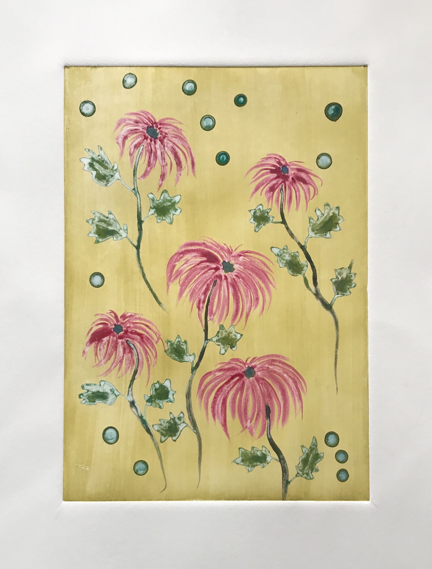 <strong>Pink Dahlias<strong>
Watercolour Monotype 1/1
