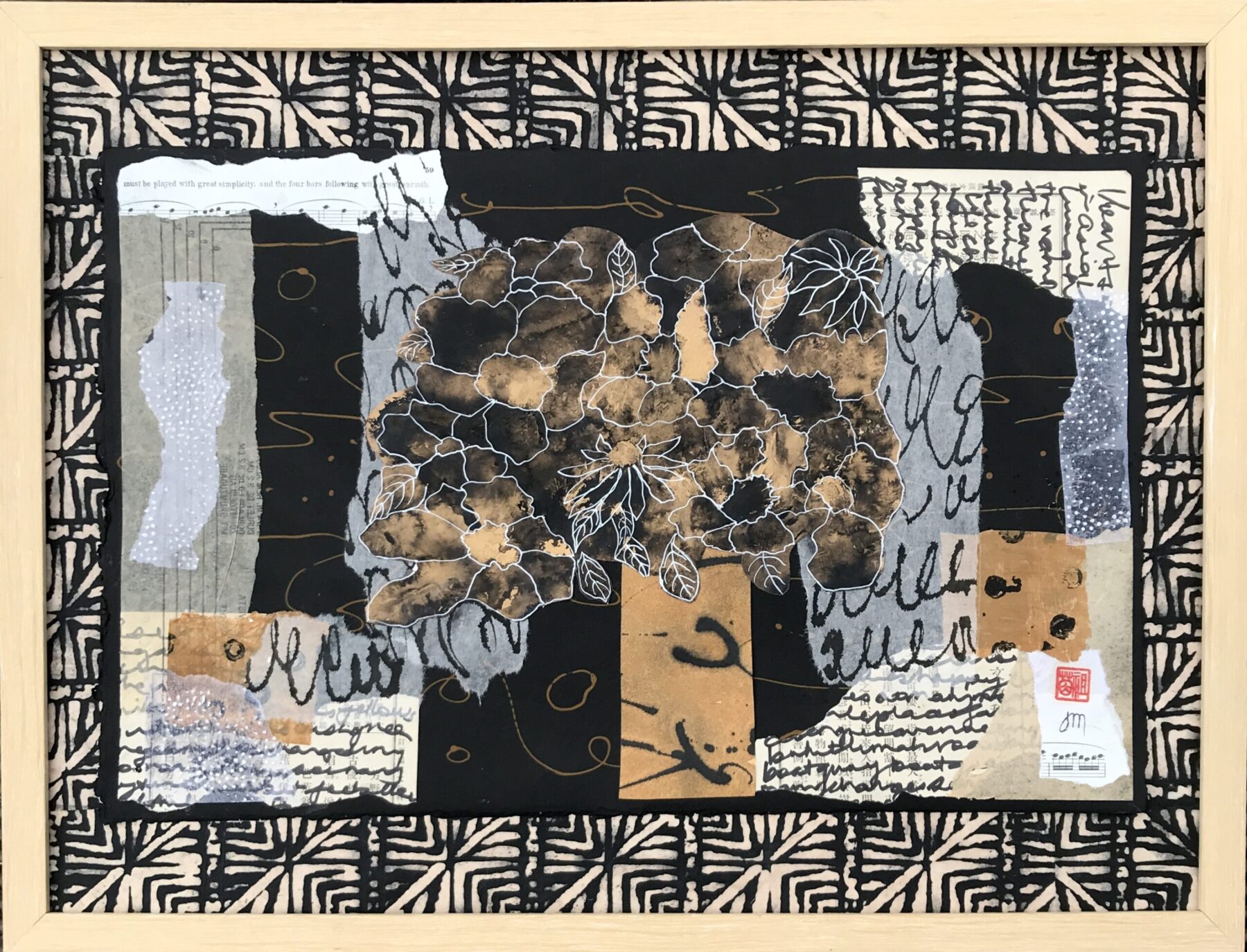 Must Be Played With Great Simplicity
Mixed Media Collage
Framed.SOLD