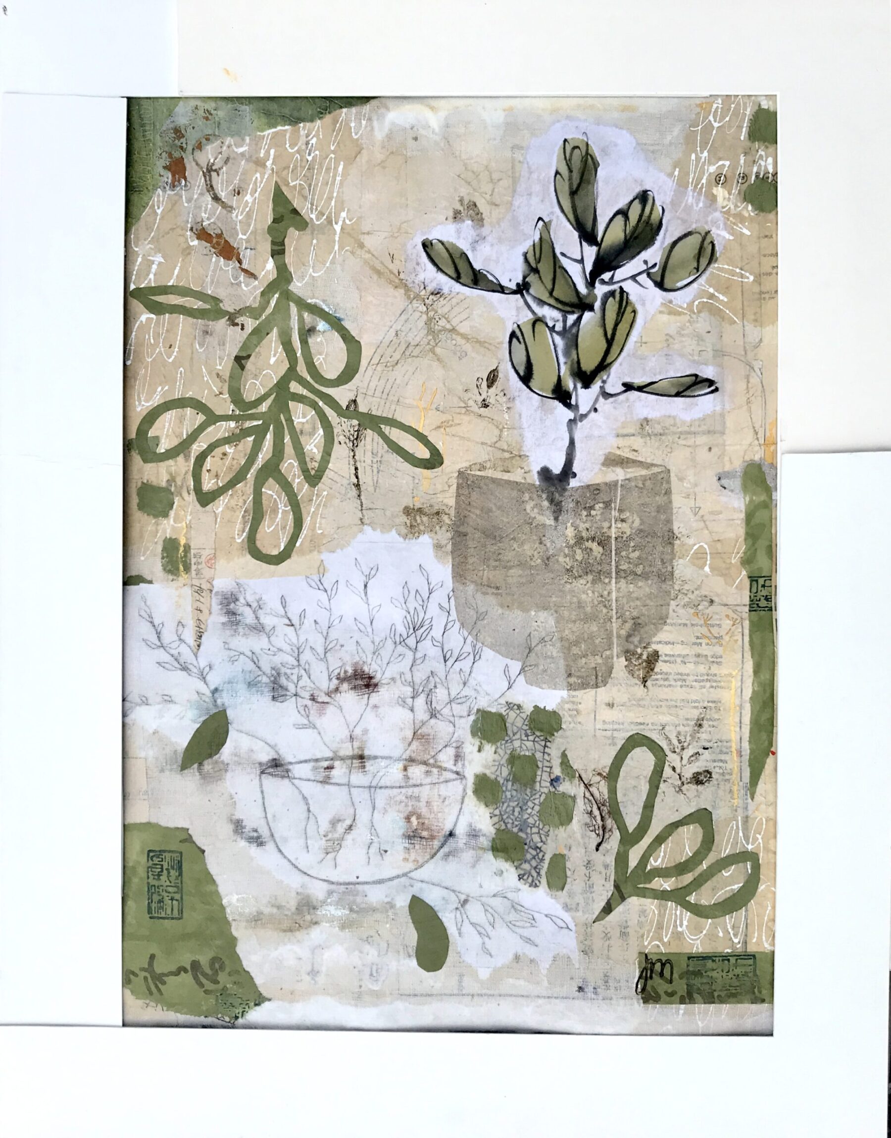 Potted
Mixed media collage
Framed     SOLD