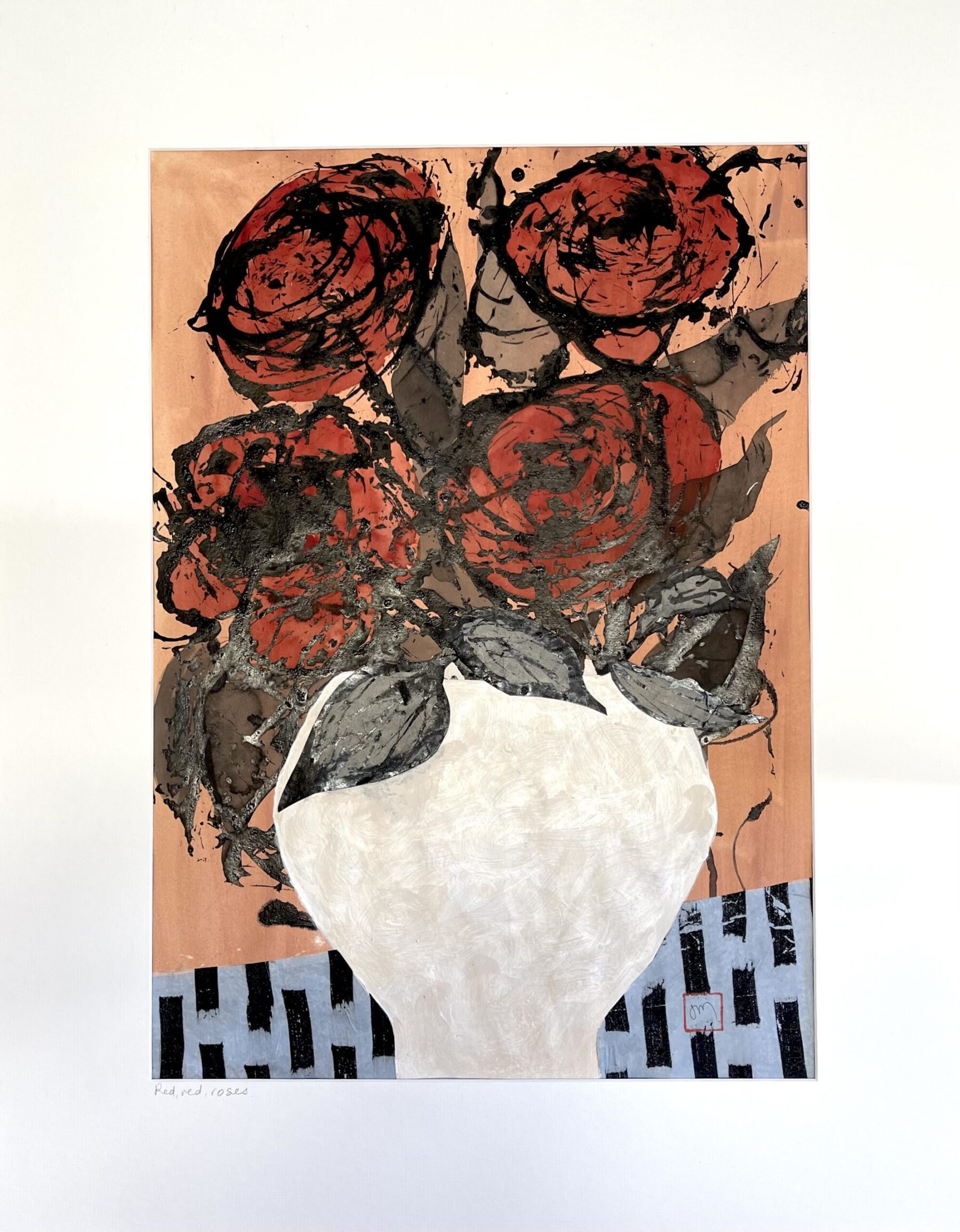 Red, Red Roses
Mixed media
Framed 800mm x 650mm